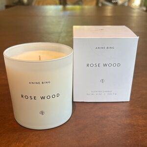 Anine Bing Rose Wood Candle in White